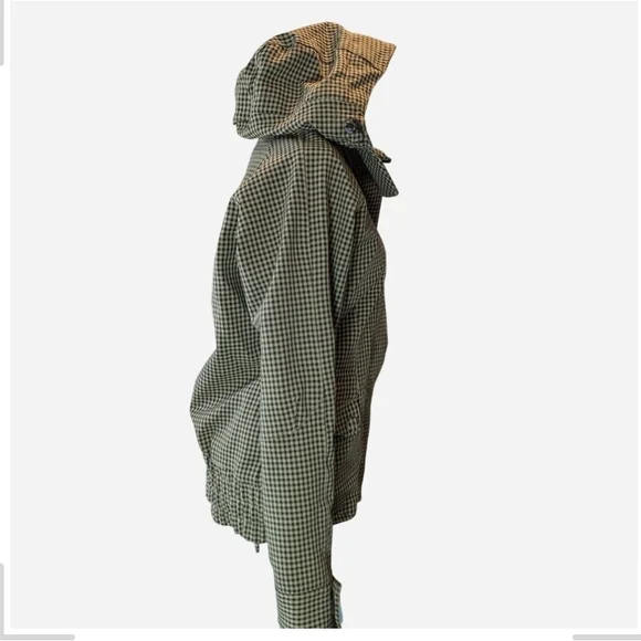 Pre-owned Roxy Women's Hooded Utility Jacket - Olive Check - Picture 3 of 11
